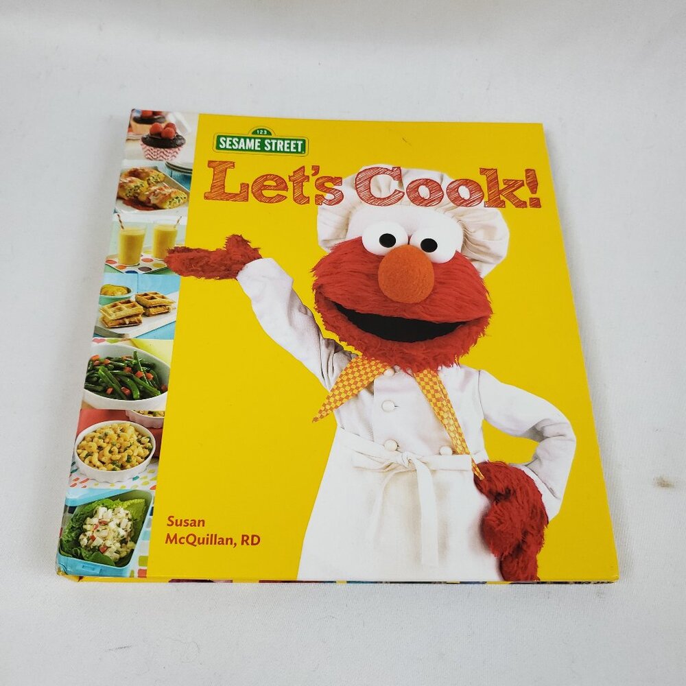 Sesame Street "Let's Cook" By Susan McQuillan RD Hardback Childrens Book